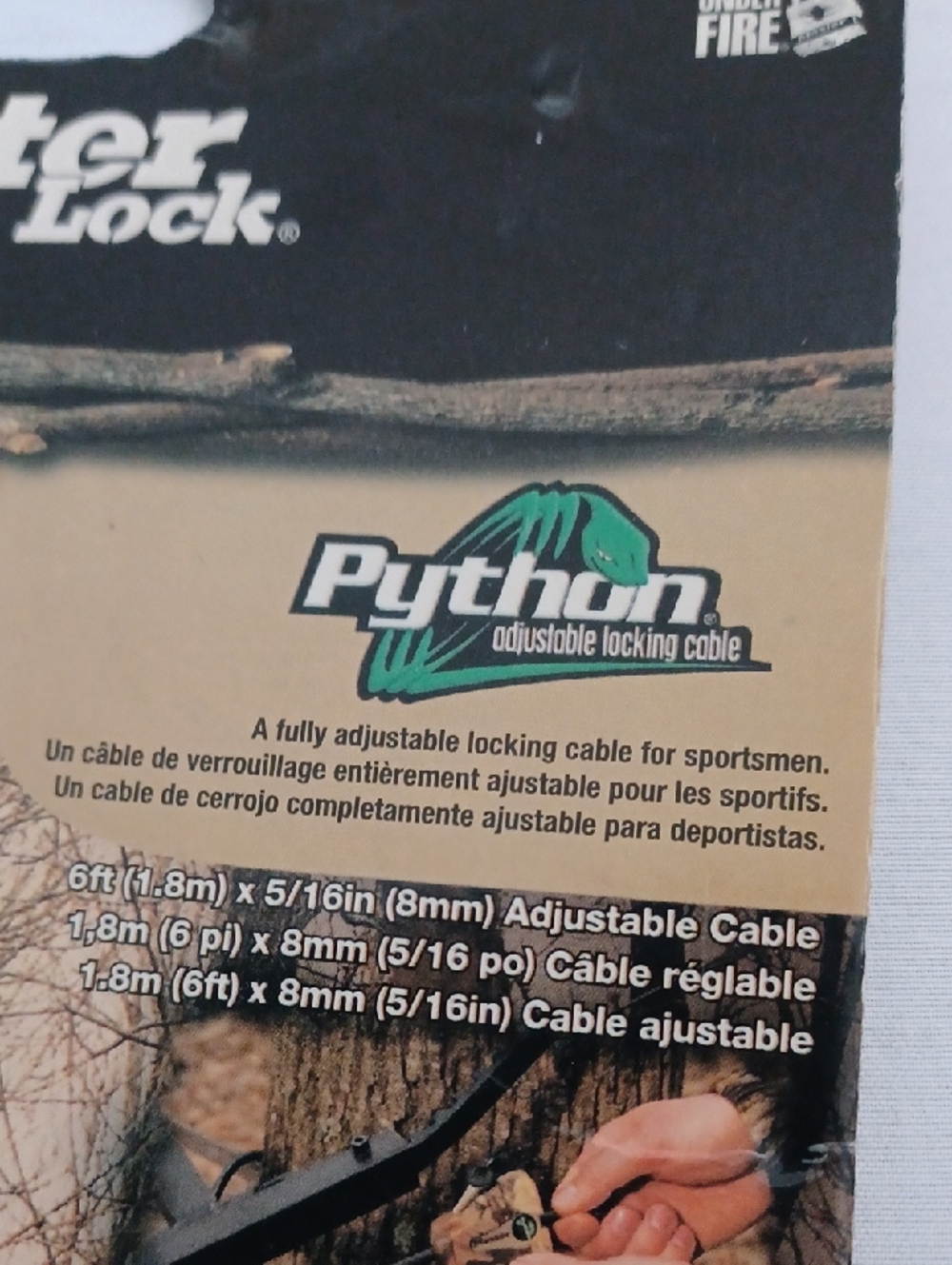 New Python Adjustable Locking Cable - 6 Feet Long - Picture 4 of 7
